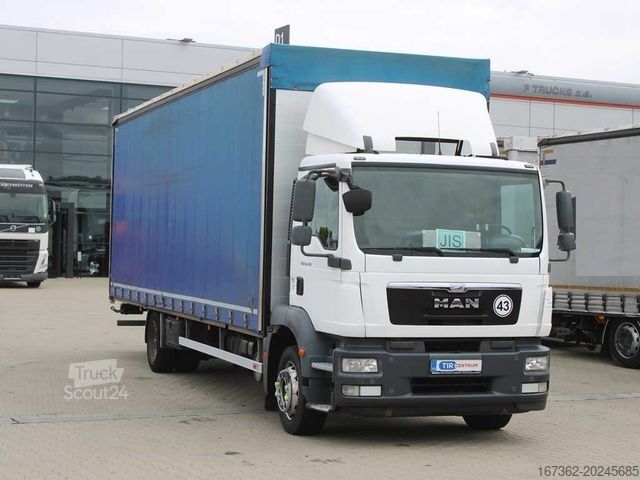 Tentinė platforma sunkvežimis MAN TGM 18.290, EURO 5, AIR SUSPENSIONS