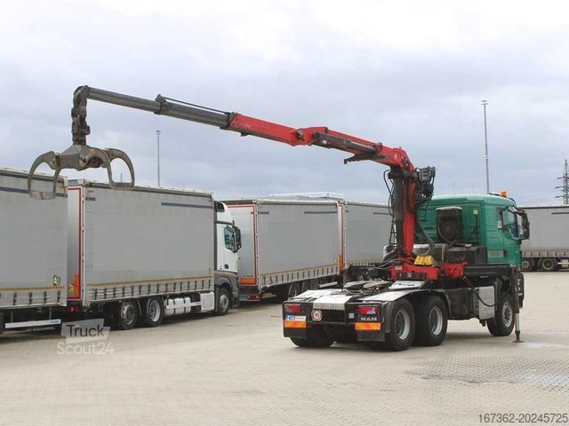 Gru montata su autocarro MAN TGS 33.500,6X6,EURO 6,RETARDER,PALFINGER Q170Z96