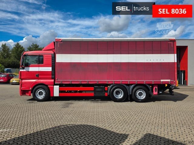 Tentinė platforma sunkvežimis MAN TGX 26.360 6X2-2 LL / Intarder / Ldbw /Lenkachse