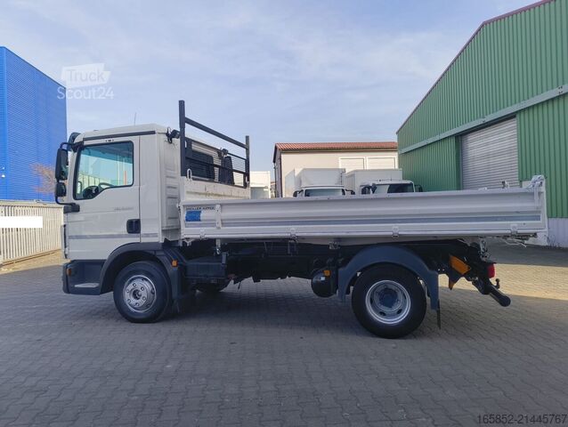 3-sānu pašizgāzējs MAN TGL 8.220 4x2 Euro 6 3-Sitzer Meiller Dreiseite...