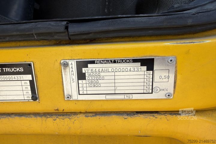 Camion caisson Renault Midlum 280.16 Koffer/HB Motorschaden / Swiss-Vehicle