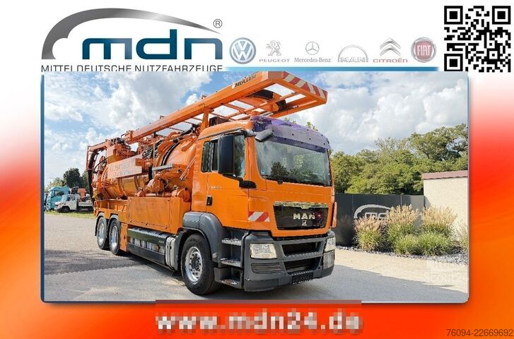 Imutyhjysäiliöauto MAN TGS 33.540 Müller Saug-Druck-Kombispüler Recycle