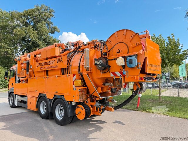 Imutyhjysäiliöauto MAN TGS 33.540 Müller Saug-Druck-Kombispüler Recycle