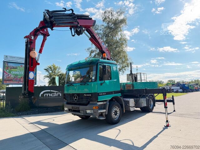 Grue montée sur camion MERCEDES-BENZ Actros 1840 4x2 SZM Kran 26m FUNK WINDE Korb