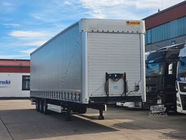 Brandalı açık yarı römork WIELTON NS-3 * PR. + PL. MEGA * SAF *PLANE UNBESCHRIFTET