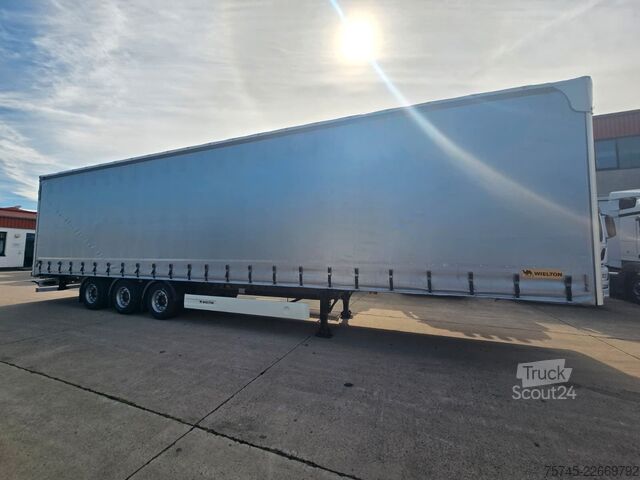 Brandalı açık yarı römork WIELTON NS-3 * PR. + PL. MEGA * SAF *PLANE UNBESCHRIFTET