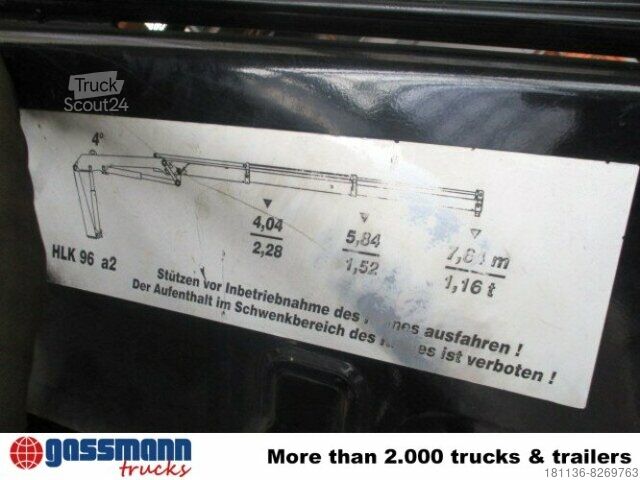 Autolaadkraan  HLK 96a2 , Greifersteuerung, faltbar,Hochsitz