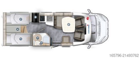 Camper semintegrato Eura Mobil Profila T 695 EB Mondial Edition 180 PS * Automatik * Lithium