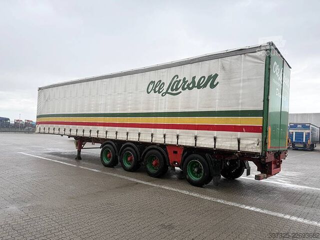 Avfallsbil MTDK 4 axle Curtainsider / 4 achse Planenauflieger