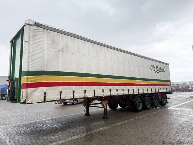 Avfallsbil MTDK 4 axle Curtainsider / 4 achse Planenauflieger