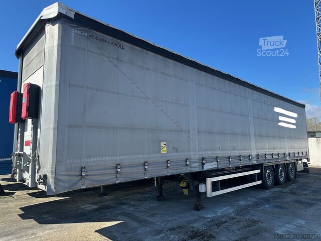 Open semi-trailer with tarpaulin GUILLEM TAULINER ELEVACION HIDRAULICA EJES MERCE