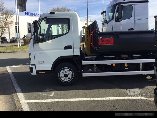 Kombi s prekucnikom FUSO Canter 7C18 Palfinger-Abrollkipper +Mulde+AHK3,5