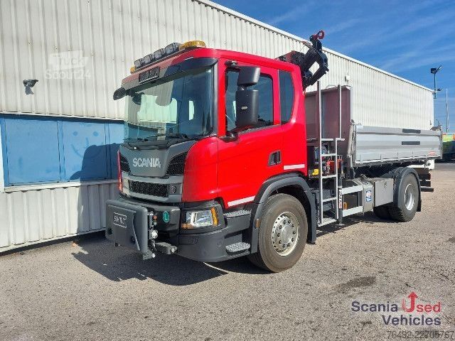 Balayeuse de voirie Scania P 320 B4x2NA Kipper Kran Winterdienst komplett Sch