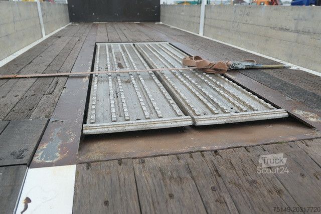 Åpen tilhenger MEUSBURGER MPJ 3, Rampen, Luft-Lift, Bordwände, Container