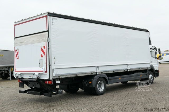 Бортовой грузовик с тентом MERCEDES-BENZ 1521 L Atego 4x2, 8.100mm lang, LBW, Junge,Klima