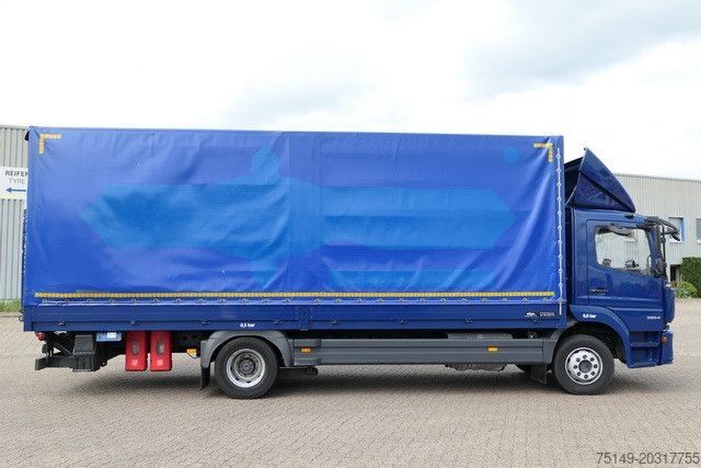 Бортовой грузовик с тентом MERCEDES-BENZ 1224 L Atego 4x2, 7.200mm lang, AHK, LBW, Euro 6