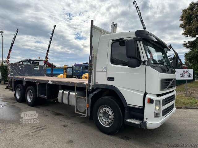 Trailer πλατφόρμας Volvo FM12-380 6x4 + HIAB 166 BS-3 CL + RADIO - STEEL...