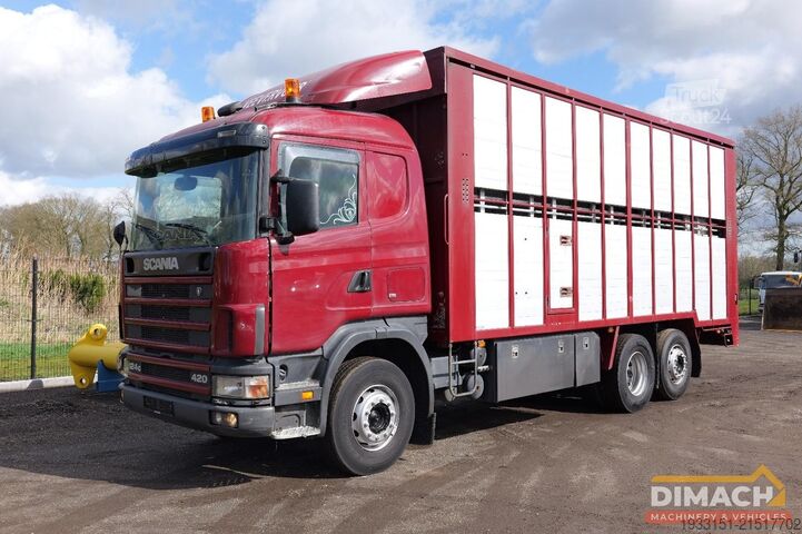 Liellopu pārvadāšana Scania 124G 420 Scania 124G 420 PK - Euro 3 - levendve...