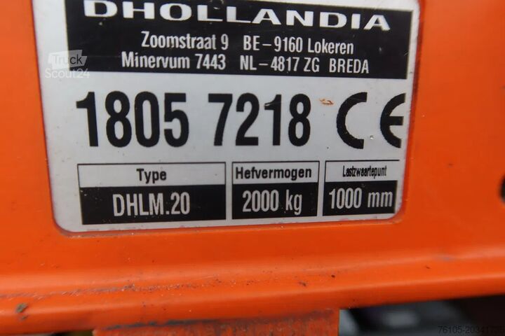 Koffer Mercedes-Benz Actros 1924 L Bak + Dhollandia klep 2000 KG + e...
