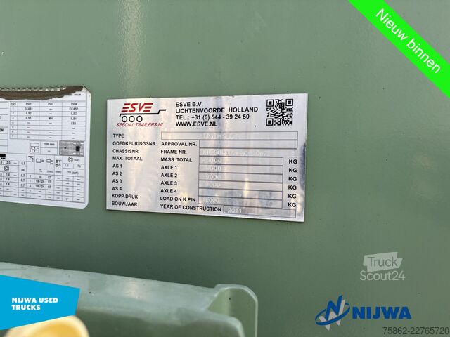 Estándar-SZM Volvo FH 460 6x4 i.c.m. ESVE oplegger met Palfinger E...