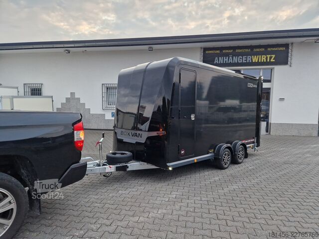 автомобільний причіп Brian James Trailers Box Van 600- Rampe Tür Kombination