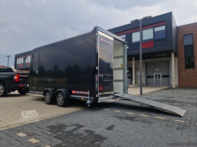 автомобільний причіп Brian James Trailers Box Van 600- Rampe Tür Kombination