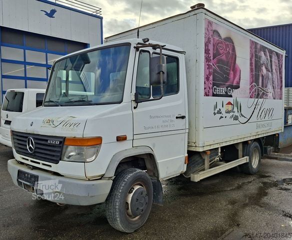 Fourgon tôlé MERCEDES-BENZ 612 D Vario Koffer Ladebordwand Motorschaden!