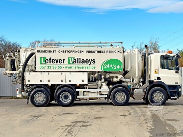 Wywrotka próżniowa DAF CF 85.410 * Saug und Spülwagen +FUNK