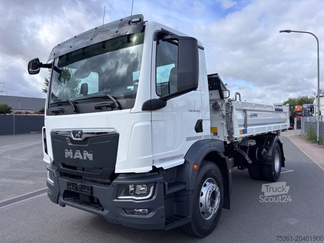 Camion-benne tricar MAN TGM 18.320 4X2 Meiller Dreiseitenkipper