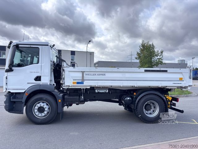 Camion-benne tricar MAN TGM 18.320 4X2 Meiller Dreiseitenkipper