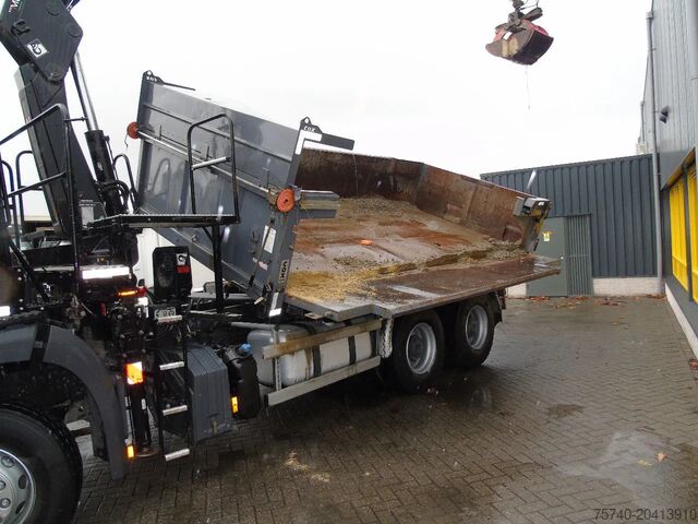 3-zijdige kipper Mercedes-Benz Arocs 2643 + HIAB HIDUO 188B-3 + 6X4 + 3 SIDE T...
