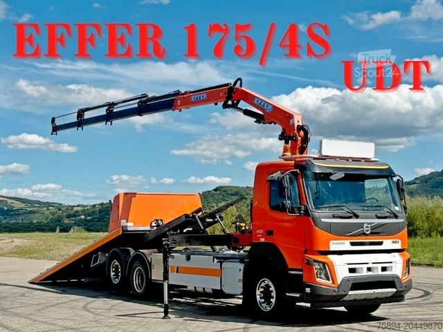 Żuraw samochodowy VOLVO FMX 450 Abschleppwagen 6,70 m *EFFER 175/4S*FUNK