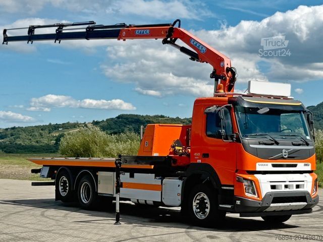 Żuraw samochodowy VOLVO FMX 450 Abschleppwagen 6,70 m *EFFER 175/4S*FUNK