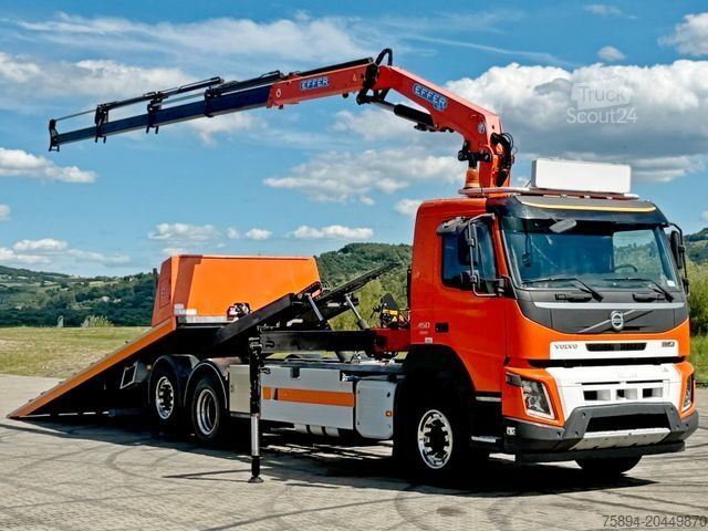 Żuraw samochodowy VOLVO FMX 450 Abschleppwagen 6,70 m *EFFER 175/4S*FUNK