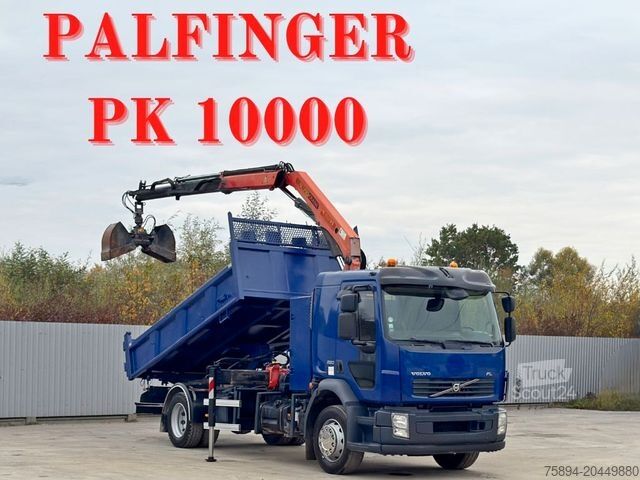 Żuraw samochodowy VOLVO FL280 KIPPER 4,35m *  PALFINGER PK 10000 + FUNK