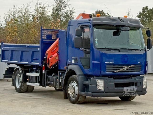 Żuraw samochodowy VOLVO FL280 KIPPER 4,35m *  PALFINGER PK 10000 + FUNK