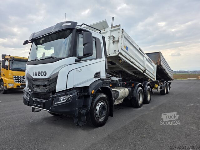 Autocamion basculant tridirecțional IVECO AD300XZ X-Way 480 6x4 Meiller Bordmatic