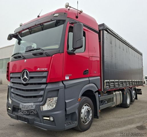 Autocarro con pianale e telone MERCEDES-BENZ 2536 L 6x2*4 Lenk/Lift Retarder Edscha ACC