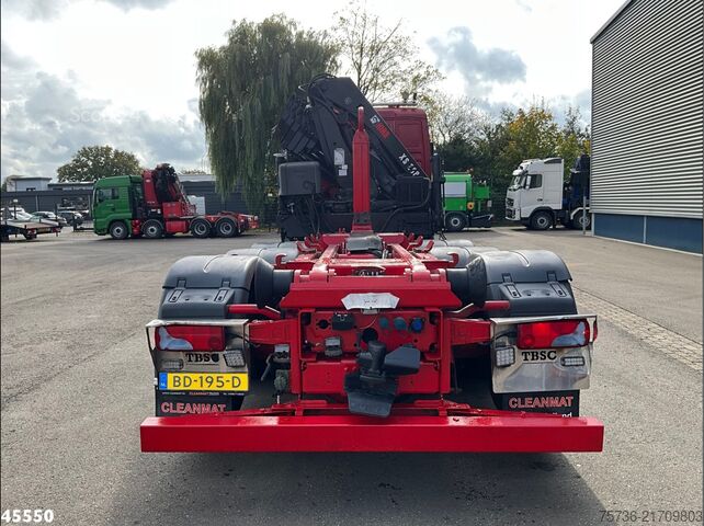 Haakarmsysteem Man TGX 35.480 8x4 Euro 6 Hiab 28 Tonmeter laadkraan