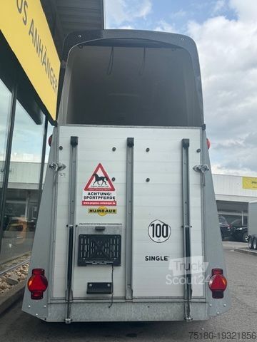 Přívěs pro přepravu koní HUMBAUR Single Alu 1,5er Pferdeanhänger SK TOP