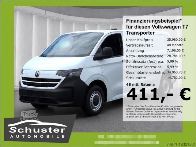 Kastenwagen VW T7 Transporter Kasten LR TDI*LED Tempo PDC Klima