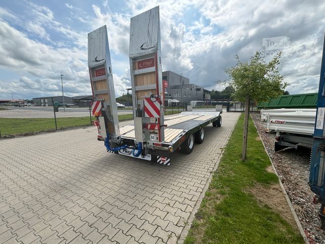 Low loader trailer FLIEGL DTL 300 Agrar Hydraul. 3-Achs Tieflad