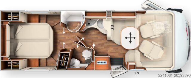 Integrált lakóautó CARTHAGO chic c-line I 5.0 QB L MB|Super-Pkt|Alde|4,5t