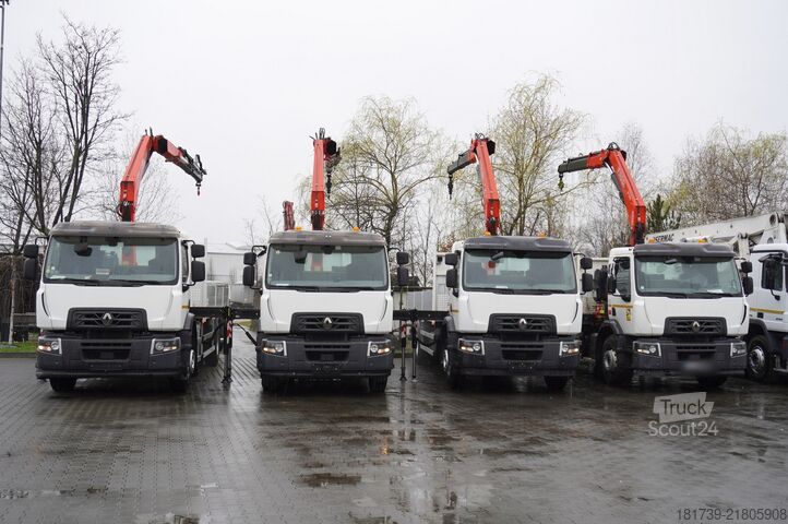 Piattaforma con gru Renault C280 DTI 8/ FASSI crane F135a.22 /15EPAL