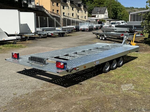 Príves na prepravu áut SARIS AT 480 200 3500 3 Tridem kippbar
