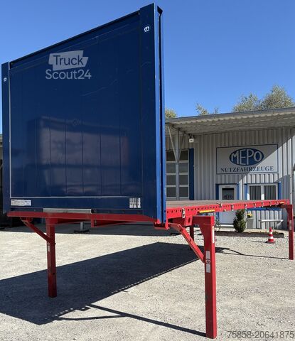 Платформа зі змінною надбудовоюЗмінний кузов із платформоюВагон-платформа зі змінною надбудовоюЗмінн Krone 7,45m BDF Baustoff Multilockrahmen