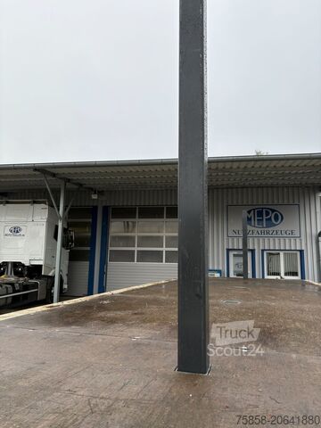 Carroçaria de troca aberta Krone Plattform 7,45m mit Steckrungen mittig