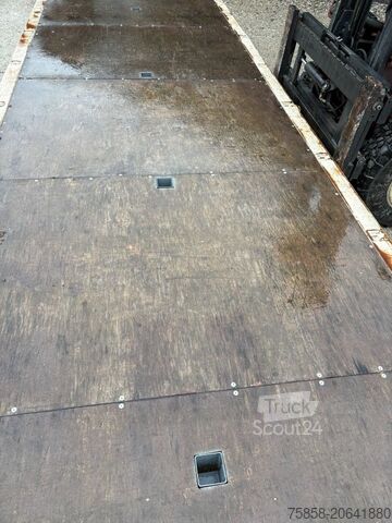 Відкритий змінний корпус Krone Plattform 7,45m mit Steckrungen mittig