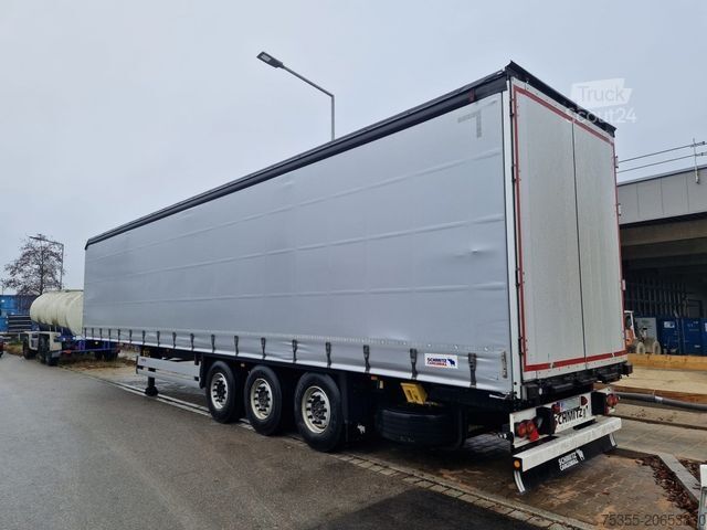 Semirimorchio con telone SCHMITZ CARGOBULL SCS24/L 13.62 E B 1.Hand Liftachse Edscha Portal