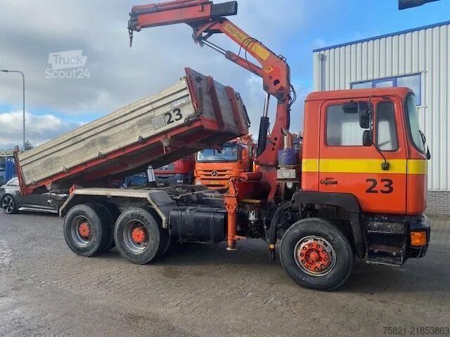 Camion-benne avec grue MAN 26.332 6x4 + Palfinger PK 12000
